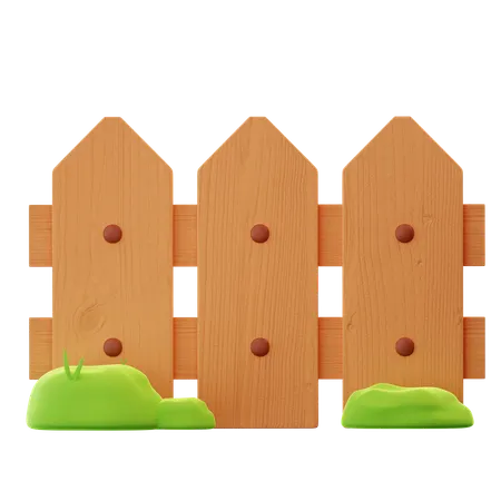 Clôture de jardinage  3D Icon