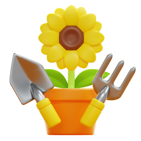 Jardinagem  3D Icon