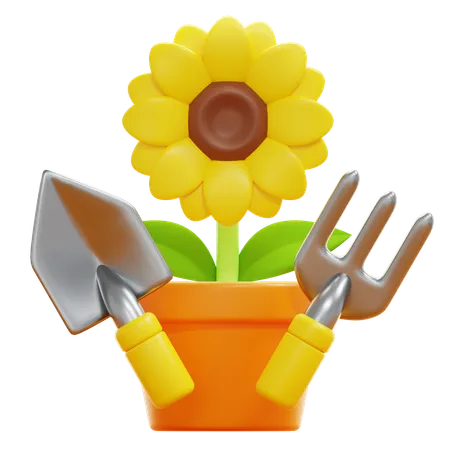 Jardinagem  3D Icon