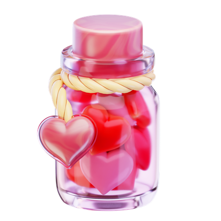 Jarra de amor  3D Icon