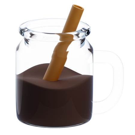 Pote de café gelado  3D Icon