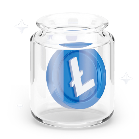 Jarra de linecoin  3D Icon
