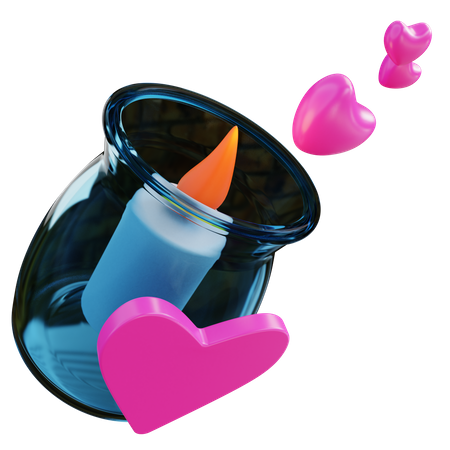 Jarra de vela  3D Icon