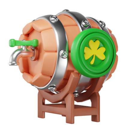 Jarro de cerveja de madeira  3D Icon