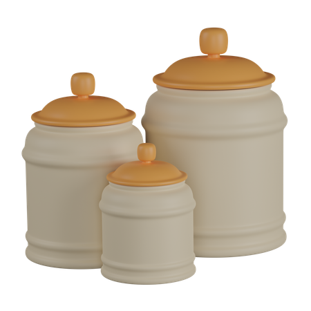 Jars  3D Icon