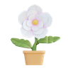 jasmine flower 3d illustration