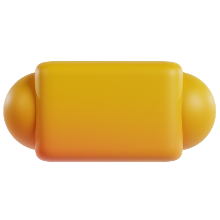 Forme de base jaune  3D Icon