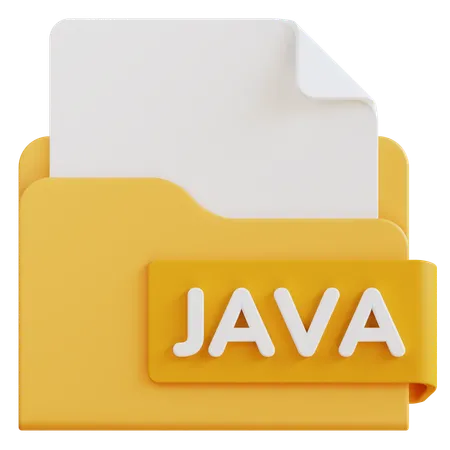 3 D Java File Extension Folder 3D Icon