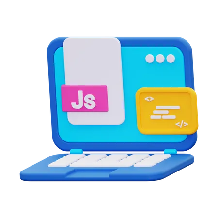 3 D Java Script Icon 3D Icon