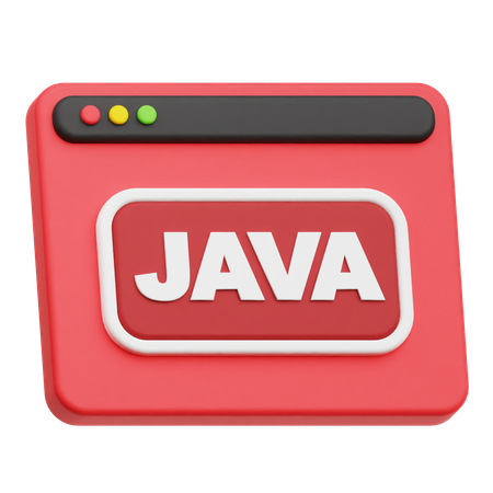 Java Website  3D Icon