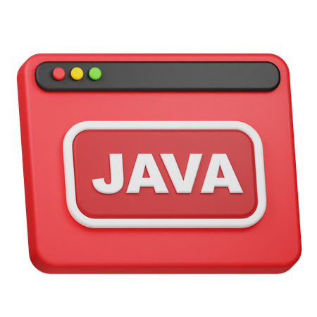 JAVA Website  3D Icon