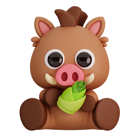 Javali  3D Icon