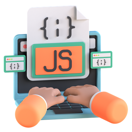 Javascript Coding  3D Icon