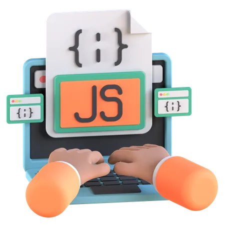 Javascript Coding  3D Icon