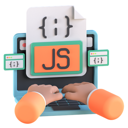 Javascript Coding  3D Icon