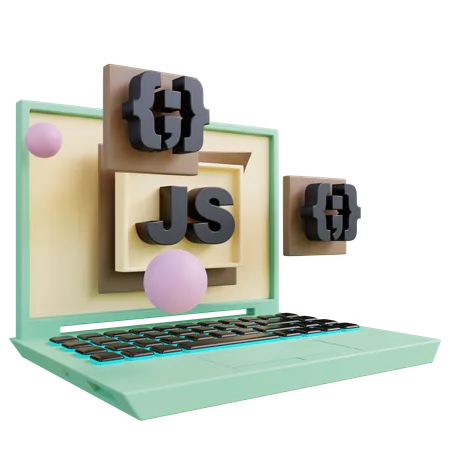 3 D Illustration Javascript Coding 3D Icon