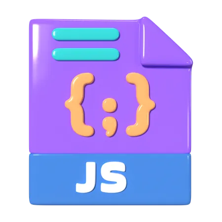 This Is Javascript File 3 D Render Illustration Icon It Comes As A High Resolution PNG File Isolated On A Transparent Background The Available 3 D Model File Formats Include BLEND OBJ FBX And GLTF 3D Icon