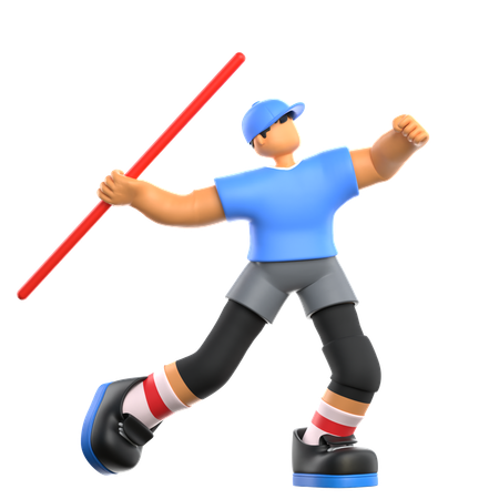 Javelin Throw Sports  3D Icon