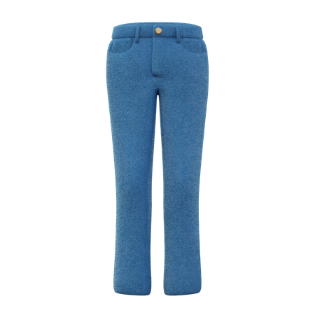 Calça jeans cintura baixa feminina  3D Icon