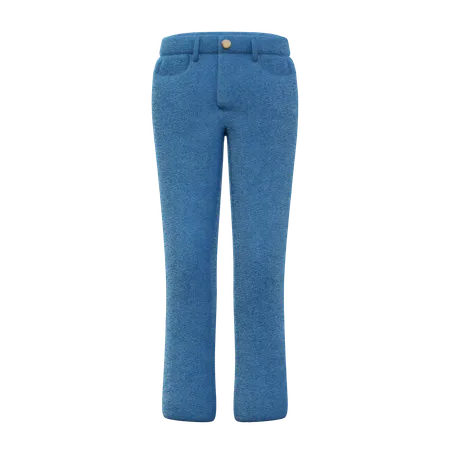 Calça jeans cintura baixa feminina  3D Icon