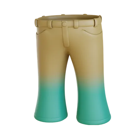 Jeans de cor gradiente  3D Icon