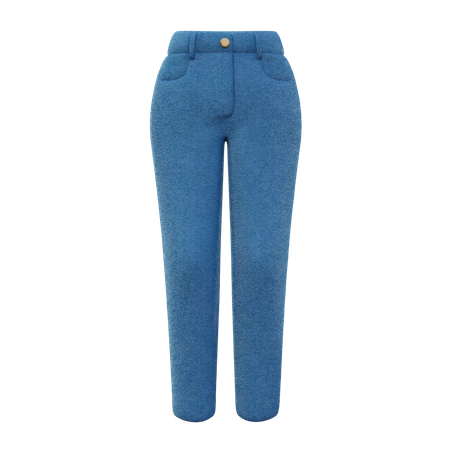 Jeans de cintura alta mujer  3D Icon