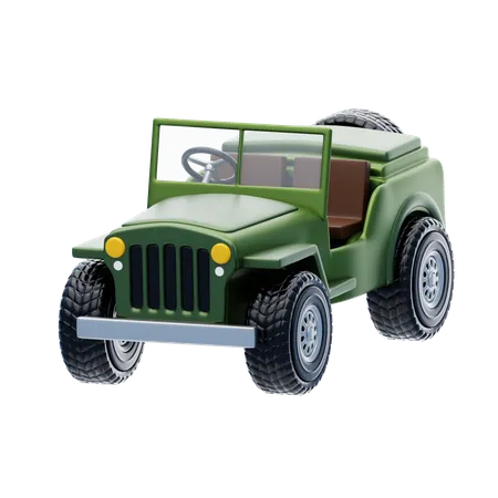 Jeep militaire  3D Icon