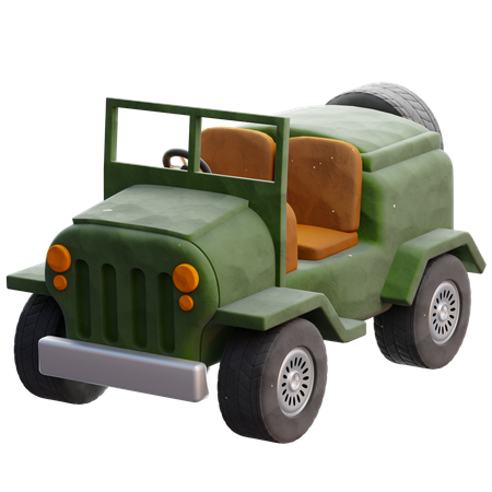 Jeep Military  3D Icon