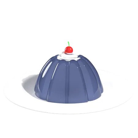 Jelly And Whip Cream  3D Icon