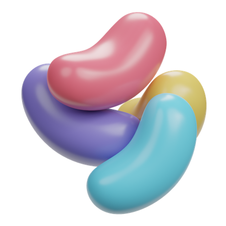 Jelly Bean  3D Icon