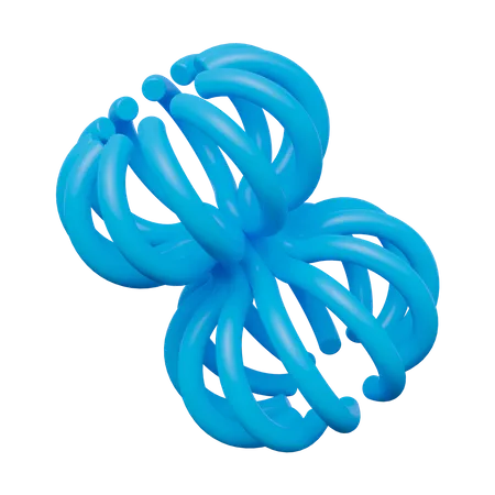 Jelly Fish Abstract Shape  3D Icon