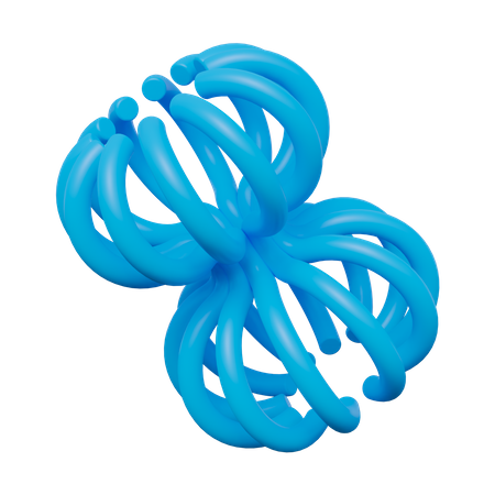 Jelly Fish Abstract Shape  3D Icon