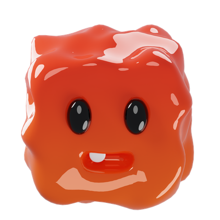 Jelly Square Doodle  3D Icon