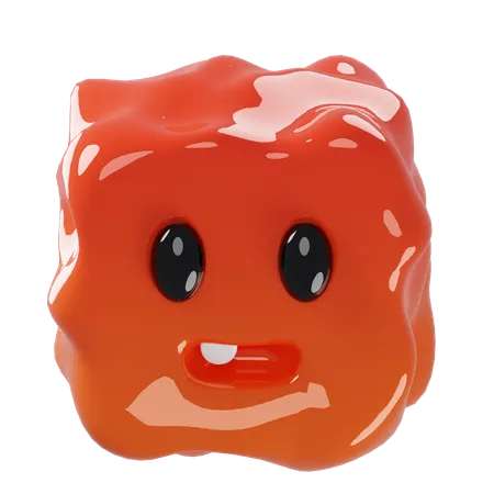 Jelly Square Doodle  3D Icon