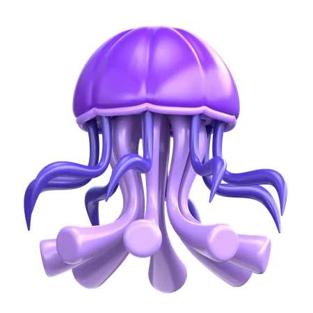 Jellyfish 3 D Sea Animal Illustration 3D Icon
