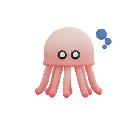 Jellyfish 3D Illustration