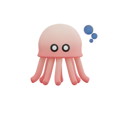 Jellyfish  3D Illustration