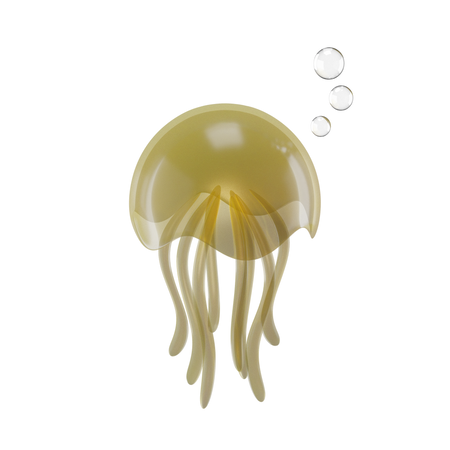 Jellyfish 3D Illustration