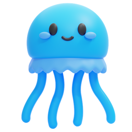 Jellyfish Emoji  3D Icon