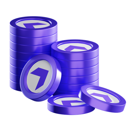 Jemals Münzstapel  3D Icon