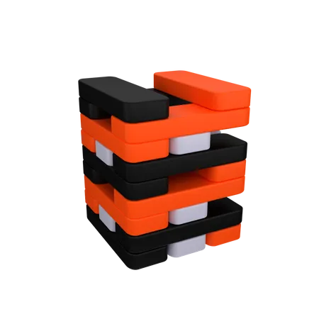 Jenga  3D Icon