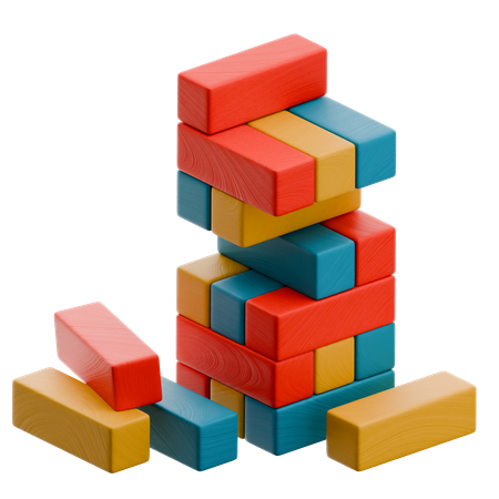 Jenga  3D Icon