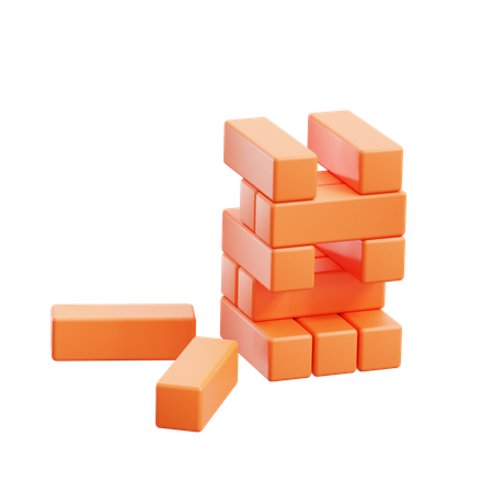 Jenga  3D Icon