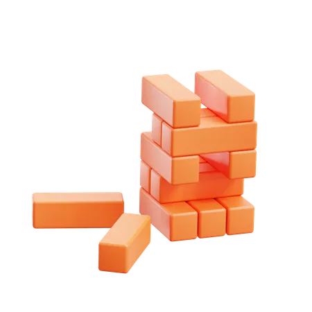 Jenga  3D Icon