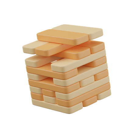 Jenga  3D Icon