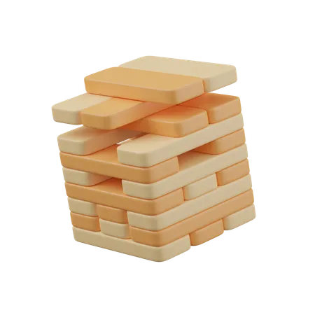 Jenga  3D Icon