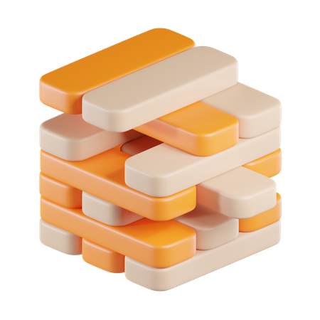 Jenga  3D Icon