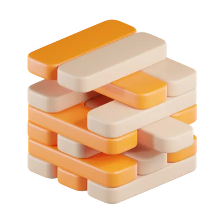 Jenga  3D Icon