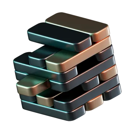 Jenga  3D Icon