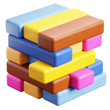 Jenga  3D Icon